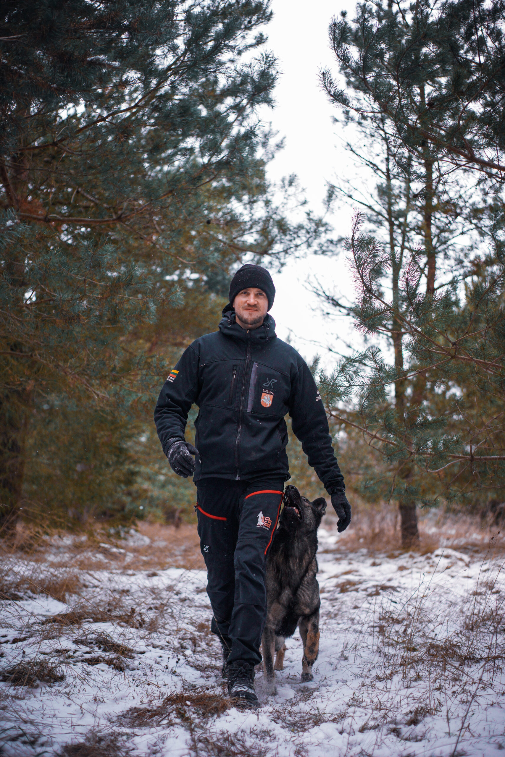 Karolis su Prana miške